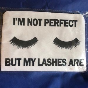 I’m not perfect but my lashes are. Makeup bag. New in package ships free